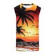 thumbnail image 5 of Camiseta sin mangas de cuello redondo para hombre, informal, a la moda, con estampado, sin mangas, deportiva, con cuello redondo, 5 of 5