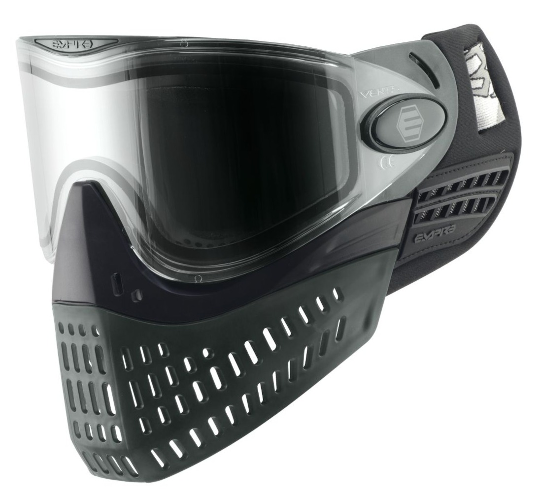Empire e-Vent Paintball Goggle with a Dual Thermal Lens, Gray