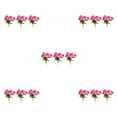 thumbnail image 3 of Naiovety Arreglo de flores artificiales de larga duración de 3 piezas para interior o exterior de bajo mantenimiento rosa roja Type2 NO2, 3 of 6