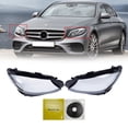 thumbnail image 2 of For 2017-2020 Mercedes E Class W213 Left & Right Headlamp Headlight Lens Cover, 2 of 12