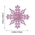 thumbnail image 3 of Hot6sl Ofertas de La Semana Adornos Navideños de 10 Cm, Copo de Nieve de Plástico, Decoración para Árbol de Navidad, Copo de Nieve Hueco, Colgante, 3 of 6