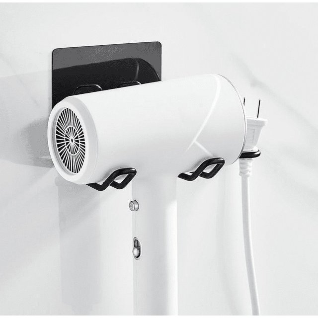 Soporte para secador de pelo montado en la pared, accesorio de baño, estante de almacenamiento para plancha de pelo