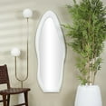 thumbnail image 2 of DecMode 24" x 63" White Wavy Abstract Wall Mirror, 2 of 10
