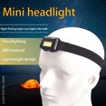 thumbnail image 4 of Linterna frontal COB LED superbrillante, diadema ultraligera para corredores, acampada, senderismo y trabajo, 6 uds., 4 of 5