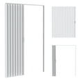 thumbnail image 3 of Anvazise 60x80in Accordion Door,Pvc Folding Door,Bifold Accordion Closet Door,Includes Latch, Handle, Mounting Hardware,White, 3 of 7