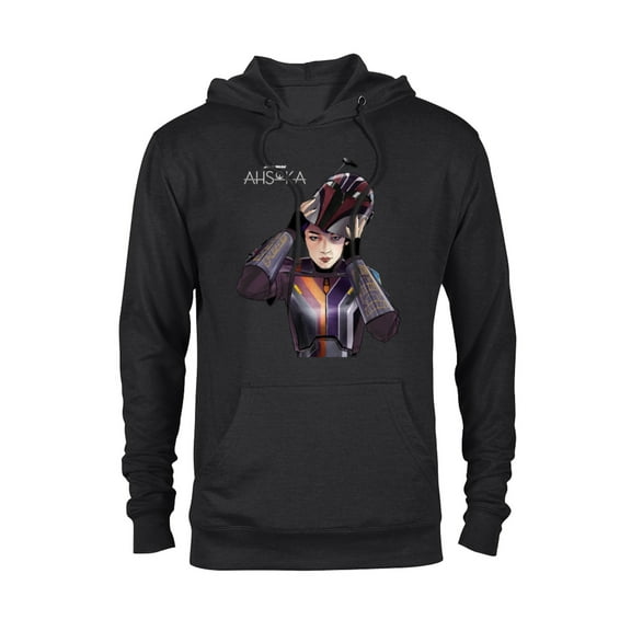Star Wars Ahsoka Sabine Wren with Mandalorian Helmet Disney  - Pullover Hoodie for Adults - Customized-Black