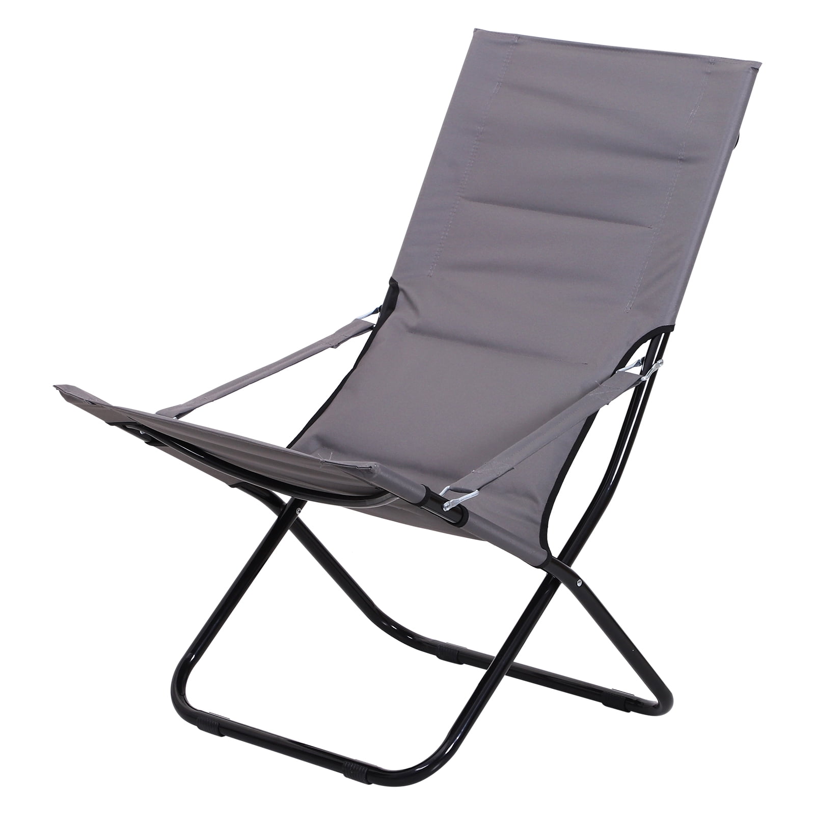 Beach Chair Portable Ergonomic w/ Armrest Grey Walmart Canada