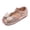 E015-Beige, variant on hengsof Girls' Crystal Bow Soft Sole Princess Shoes Fashion Flat Casual Shoes Comfortable and Versatile Leather Shoes for Children