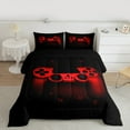 thumbnail image 2 of Erosebridal Classic 2-Piece Gamepad Black Red Comforter Bedding Sets, Twin, 2 of 7