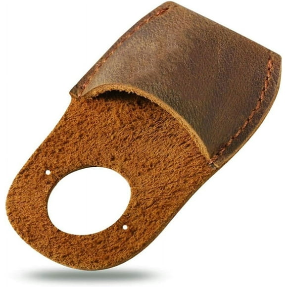 PRETXORVE Protège-Tétons en Cuir et Sculpture sur Bois