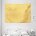 thumbnail image 1 of Yellow and White Tapestry, Monochrome Ornament Pattern Abstract Dandelion Blossoms Shabby Colors, Wall Hanging for Bedroom Living Room Dorm Decor, 80W X 60L Inches, Marigold White, by Ambesonne, 1 of 2