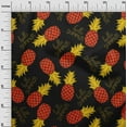 thumbnail image 3 of oneOone Tissu Popeline de Coton Rouge Ananas Tropical Matériel de Couture Tissu Imprimé au Mètre 56 Pouces de Large, 3 of 4