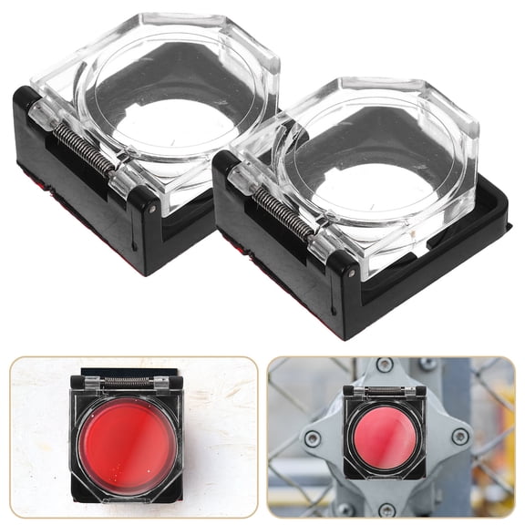 UPOUART 22mm Transparent Power Button Cover with Self-Adhesive Backing for and Accidental Prevention
