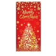 thumbnail image 2 of PALIFEUR Christmas Door Cover Golden Xmas Tree Merry Christmas Glitter Snowflake Door Cover Banners Photography Background for Winter Xmas News Year Holiday Party Decor, 71 x 35 Inch, 2 of 6