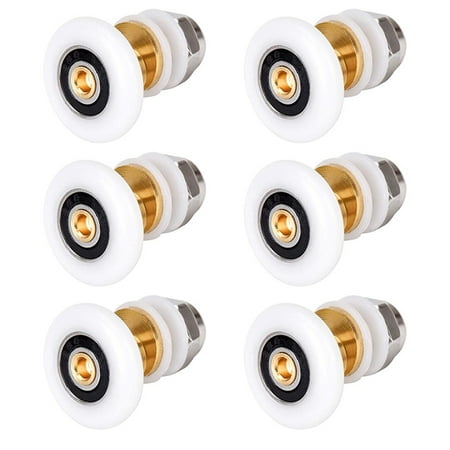 

6PCS 27mm Shower Door Rollers for the Bathroom Glass Sliding Door Pulleys Wheels Ultra-Quiet Shower Glass Door Rollers