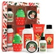 thumbnail image 1 of Set de regalo para mujeres Regalos navideños para baño y cuerpo para mujeres Calcetines navideños con mantequilla corporal Gel de ducha Loción corporal Champú Baño de burbujas Mini toalla Regalos de c, 1 of 5