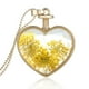 thumbnail image 1 of Guardapelo Flotante Collar De Cadena Amarilla Colgante De Flores Secas En Forma De jinwen Locket Collar, 1 of 5