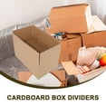 thumbnail image 3 of ETHZZLE 1 Set Box Dividers Inserts Cardboard Glass Divider for Moving Boxes Khaki Paper Practical Design, 3 of 6