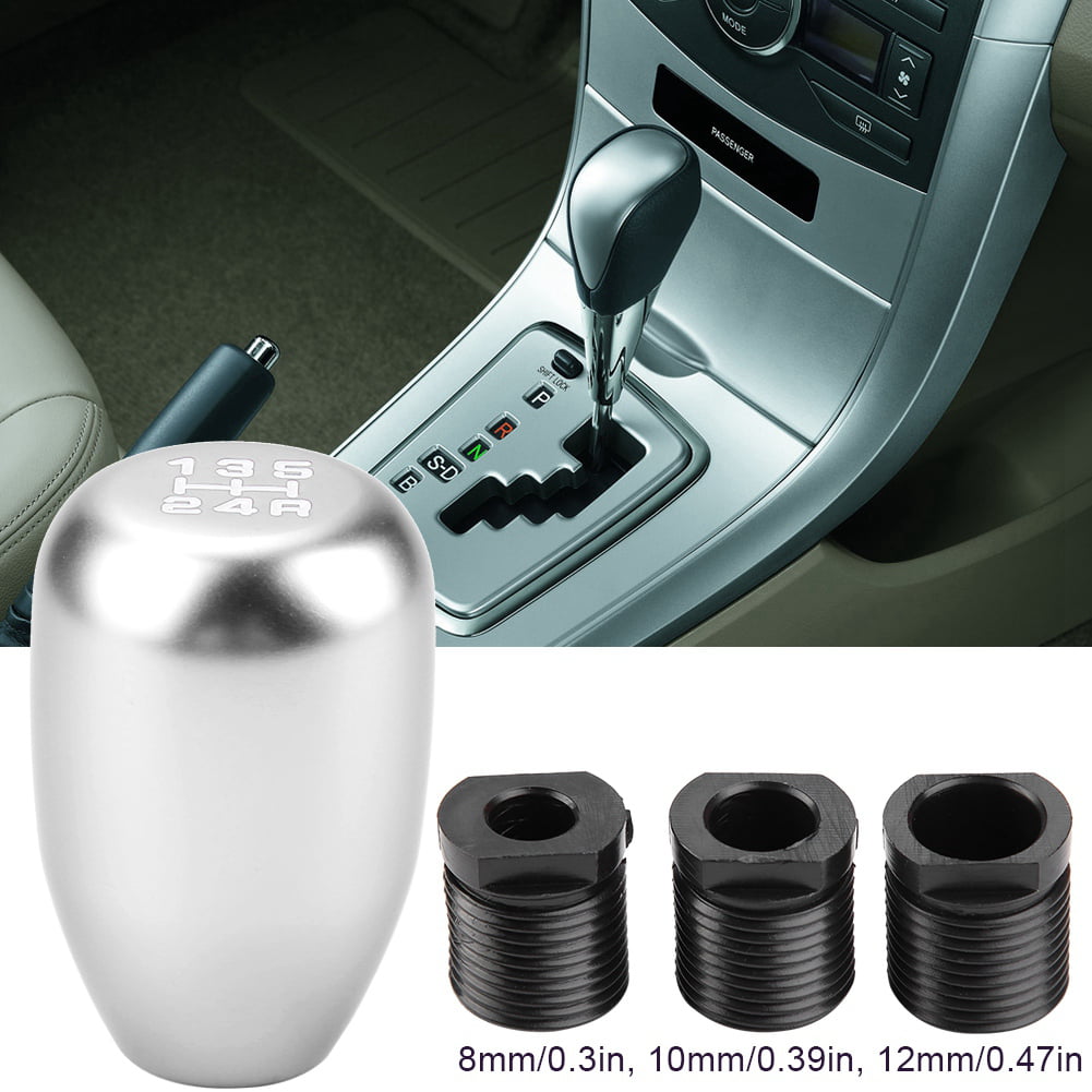 Shift Knobs Car 5 Speed Manual Gear Shift Knob Shifter Lever Stick with 3 Adapters 8/10/12mm Colorful 