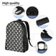 thumbnail image 5 of Disketp Bowling Pins Mochila Unisex de Apertura Lateral Completa, Mochila para Laptop para Escuela, Trabajo y Viajes, 5 of 8