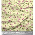 thumbnail image 1 of Soimoi Cotton Cambric Fabric Leaves & Floral Artistic Decor Fabric Printed Yard 42 Inch Wide, 1 of 3