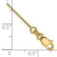 thumbnail image 2 of 14k Yellow Gold 10 Inch .6mm Octagonal Cubetto Omega Snake Anklet Ankle Bracelet Chain, 2 of 6