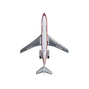 Boeing 727-100 Commercial Aircraft United Airlines - Saul Bass Livery White with Stripes 1/400 Diecast Model by GeminiJets