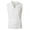 White, variant on Mens Sleeveless Shirt Ribbed Knit Tank Top V Neck Muscle Tee Summer Casual Golf Beach Sweater Vest Pullover Tops,Khaki(XXXL)