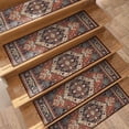 thumbnail image 2 of Elegante Juego De Alfombras Para Escaleras Con Estampado De Estilo Europeo. Alfombras Antideslizantes Y Duraderas Para Escaleras Interiores. Reducen El Ruido Y La Suciedad. Alfombras Decorativas Par, 2 of 7