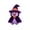 B-270612VV, variant on Halloween Themed Plush Toy , Spooky Black Cat, Witch Girl, Vampire and Monster Stuffed Animals for Party Favors, Gifts and Decor (C)