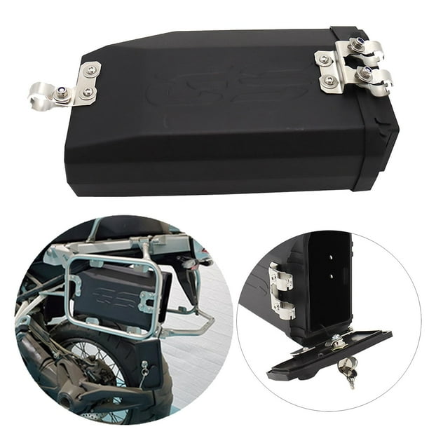 Caja De Herramientas Para Motocicleta - Compatible Con Yamaha TW200 Y Suzuki DR250, Plástico ABS Negro