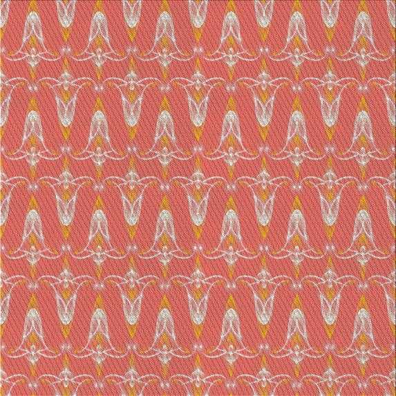 Ahgly Company Indoor Square Patterned Light Salmon Rose Pink Novelty Area Rugs, 5' Square