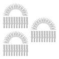 thumbnail image 3 of Set of 3 Mini Clothespins Pant Hangers with Clips Clear Spring Hanging Baby, 3 of 8