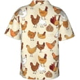 thumbnail image 2 of Runic Compass Viking Mens Hawaiian Shirt Short Sleeve Casual Button Up Tropical Summer Beach Shirt, 2 of 9