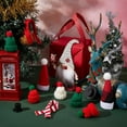 thumbnail image 5 of 80 Pcs Mini Christmas Hats 10 Styles Christmas Mini Santa Hat and Scarf Set Christmas Theme Wine Bottle Cover Sets for DIY Crafts Wine Bottles Cover Home Christmas Decor DIY, 5 of 6