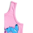 thumbnail image 3 of Stitch and Angel Girls Gradient Rhinestone Character Graphic Tank Top, Sizes 4-16, 3 of 3