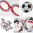 thumbnail image 3 of BESTYASH 4Ud Gafas Con De Fútbol Y Diadema Para Fans Y De Partidos, 3 of 8