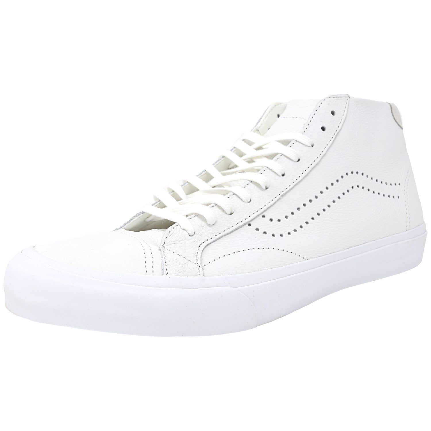 vans white leather court sneakers