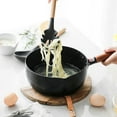 thumbnail image 5 of LIOOBO Silicone Pasta Spoon Wood Handle Grey Non-Stick for Home Cooking, 5 of 6