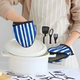 thumbnail image 6 of Non-Slip Mini Oven Mitts With Duck Beak Design Are Easy To Take Off And Wear And Easy To Hang For Oven Pot Tripod Barbecue Casserole Deepskyblue Stripe_3 1 Pc, 6 of 7