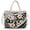Black - Polynesian Plumeria, variant on Polynesian Print PVC Tote Bag for Women Transparent Waterproof Shoulder Handbag with Removable Strap Hobo Shopper for Beach Weekends and Commute Hours