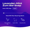 thumbnail image 2 of Zum Bar Goat's Milk Soap - Lavender-Mint - 3 oz (3 Pack), 2 of 7