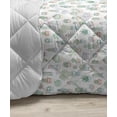 thumbnail image 3 of Agave Down Alternative Comforter, Digital Illustration of Cactus Exotic Plant Motifs Print on Plain Backdrop, Microfiber Quilt for All Season, 5 Sizes, White and Lime Green, by Ambesonne, 3 of 3