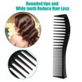 thumbnail image 2 of Peine para el cabello Unique Bargains de dientes anchos 2uds negro, 2 of 7
