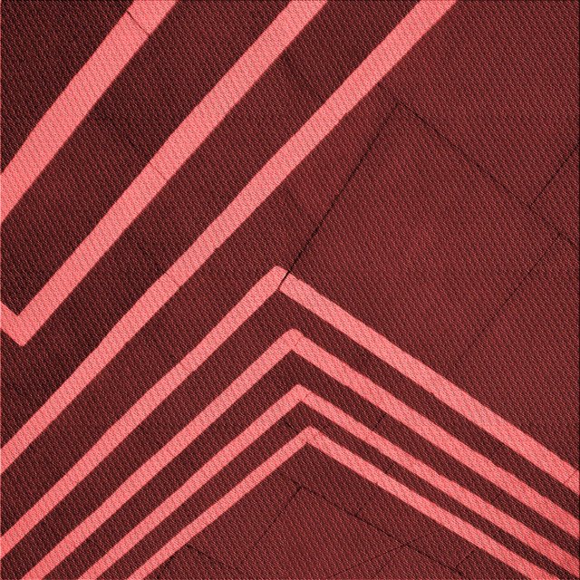 Ahgly Tapis d'Intérieur Lavable en Machine Carré Rouge Pamplemousse Transitionnel, 7 Pieds Carré