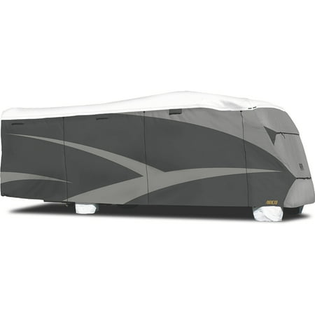 ADCO Class C Designer Series Tyvek Plus Wind RV Cover, Grey Polypropylene/White