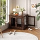 thumbnail image 4 of Historyli Mesa auxiliar tipo jaula para perros de 31 pulgadas,armario de madera estilo granja con puertas dobles para perros pequeños y medianos,consola de muebles de interior para casa de perro, 4 of 8
