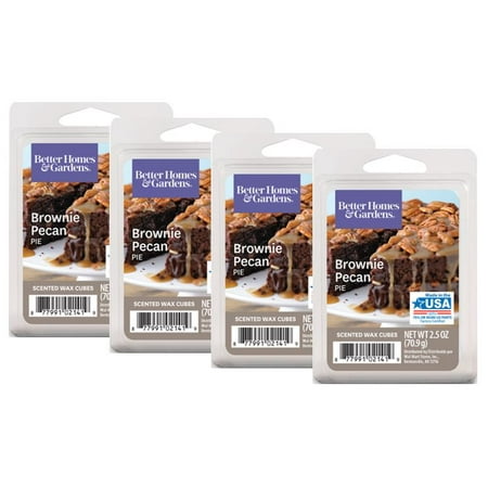 Better Homes & Gardens 2.5 oz Brownie Pecan Pie Scented Wax Melts, (Best Smelling Wax Melts)
