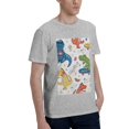 thumbnail image 2 of Bingfone Dinosaur Men'S Loose Fit Short-Sleeve Pocket T-Shirt, 2 of 7