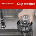 thumbnail image 2 of High Pressure Automatic Cup Washer for Sink - Vacuum Flask Cleaner, Cup Accessories, Home Coffee Bar Essentials, 2 of 6